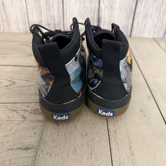 Keds + Rifle Paper Co Women’s Size US 7.5 Navy Floral High Top Sneakers WF61419 - Picture 5 of 9